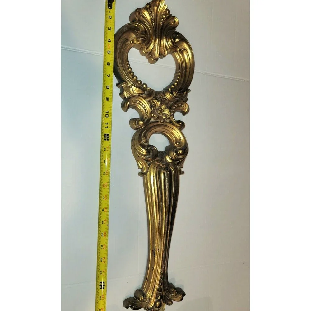 Syroco Rococo Ornate Gold Plastic Wall Frame 25x9, Oval 1-Photo